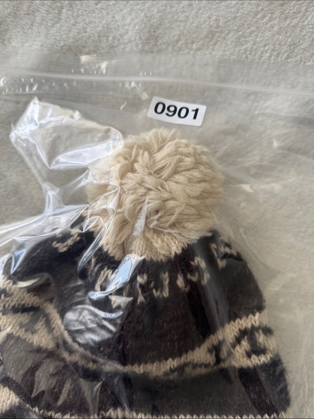 Junya Watanabe Comme des Garçons Knit Beanie Wool Nordic Pom Hat Luxury Chic - Picture 11 of 11